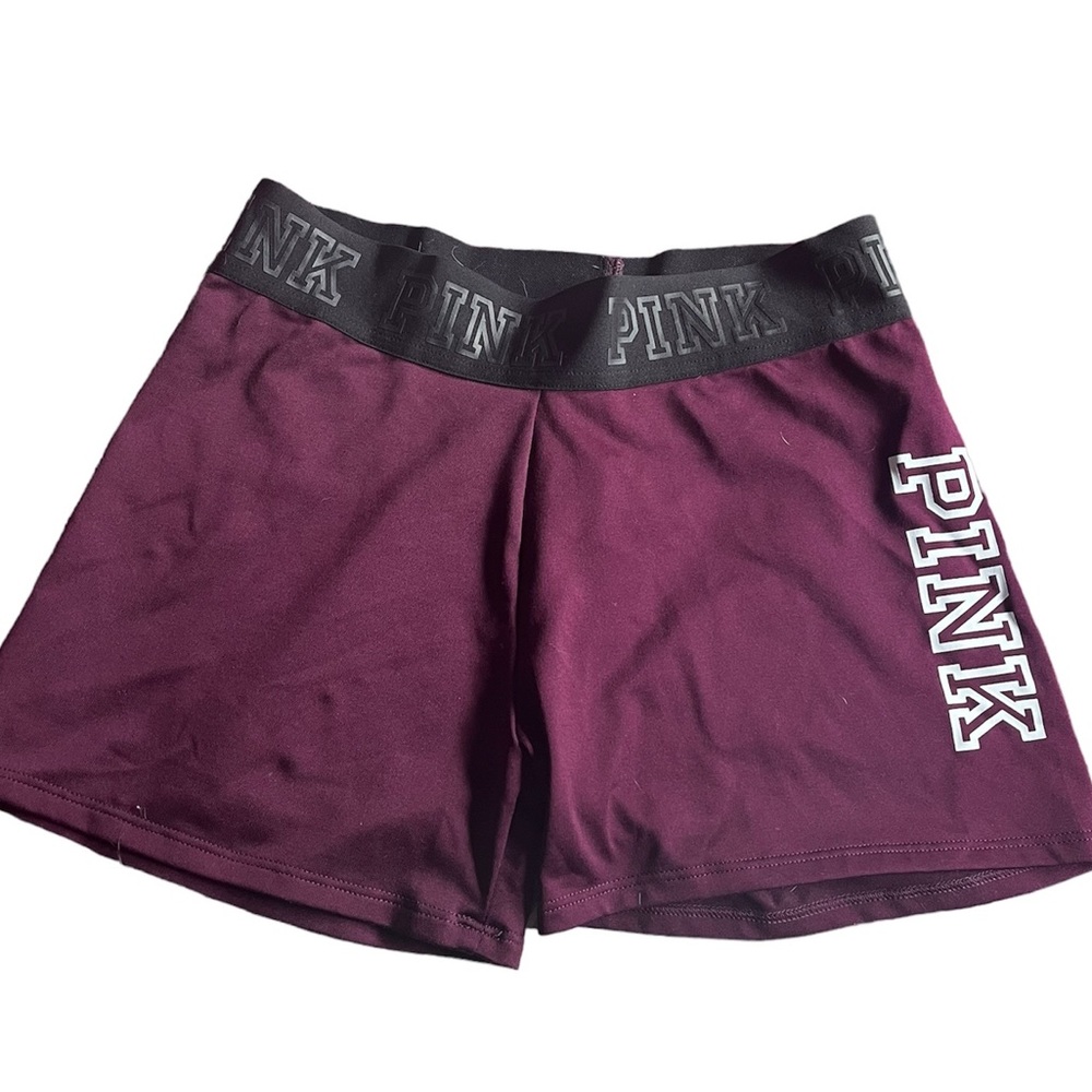 PINK women’s small maroon sports shorts